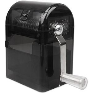 MYQ-053 Hand-cranked Cigarette Grinder Cigarette Puller Plastic Drawer Grinder(Black)