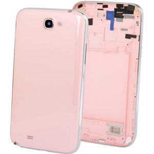Original Full Housing Chassis with Back Cover + Volume Button for Galaxy Note II / N7100(Pink)