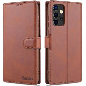 Voor Samsung Galaxy A52 5G AZNS Kalftextuur horizontale flip lederen kast met Holder & Card Slots & Wallet & Photo Frame(Bruin)