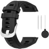 For Garmin instinct 2S 20mm Silicone Solid Color Watch Band(Black)