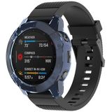 For Garmin Fenix 6 TPU Half Coverage Smart Watch Protevtice Case (Blue)