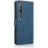 For Xiaomi Mi 10 Pro Retro Magnetic Closing Clasp Horizontal Flip Leather Case with Holder & Card Slots & Photo Frame & Wallet(Blue)