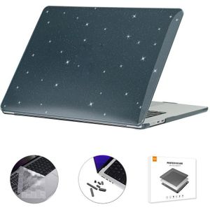 Voor MacBook Air 15.3 A2941 ENKAY US versie 3 in 1 Bling Crystal beschermhoes met TPU-toetsenbordfilm en antistofpluggen
