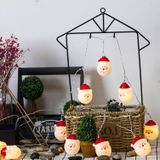 3m Santa Claus LED Holiday String Light  20 LEDs USB Plug Warm Fairy Decorative Lamp for Christmas  Party  Bedroom (Warm White)