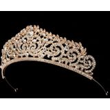 Vrouwen Bridal Wedding Jewelry Tiaras kroon goud Crystal Strass accessoires hoofdband Tiaras kronen