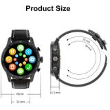 Leen DT70 Analog Digital Dual Display Smart Call Watch (zwart leer)