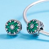 S925 Sterling Silver Pendant Summer Green Beads DIY Bracelet Necklace Accessories