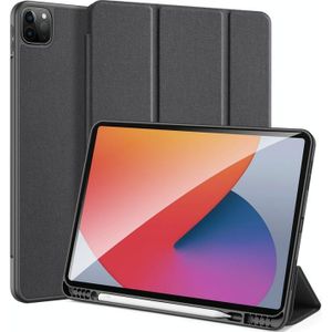 DUX DUCIS Domo Series Horizontal Flip Magnetic TPU + PU Leather Case with Three-folding Holder & Pen Slot & Sleep / Wake-up Function For iPad Pro 12.9 ?2021?/(2020)(Black)