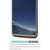 For Galaxy S8+ / G955 0.26mm 9H Surface Hardness 3D Explosion-proof Non-full Screen Curved Case Friendly Tempered Glass Film(Gold)