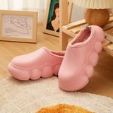 Indoor en outdoor pure kleur zachte waterdichte dikke zolen katoenen slippers  maat: 38/39