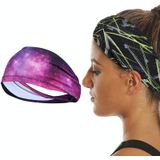 2 stks uitgevoerd fitness oefening zweet-absorberende elastische hoofdband sport zweetband  grootte: gratis grootte