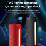 T&G TG374 draagbare 3D stereo Bluetooth-luidspreker subwoofer ondersteuning FM / TF-kaart / RGB-licht