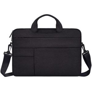ND05SDJ Oxford Cloth + Nylon Laptop Portable Shoulder Bag  Size:14.1-15.4 inch(Black)