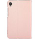 For Lenovo Tab M8 8705/8505 Voltage Craft Texture TPU Horizontal Flip Protective Case with Holder(Rose Gold)