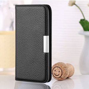 For iPhone 11 Pro Litchi Texture Horizontal Flip Leather Case with Holder & Card Slots(Black)