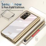 For Samsung Galaxy Z Fold2 5G Full Body Electroplating Hinge Phone Case with Stylus(Gold)