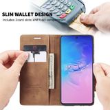For Galaxy A91 / S10 Lite CaseMe Multifunctional Horizontal Flip Leather Case  with Card Slot & Holder & Wallet(Brown)