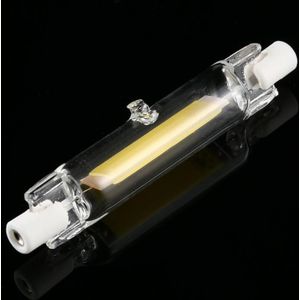 R7S 220V 5W 78mm COB LED Bulb Glass Tube Replacement Halogen Lamp Spot Light  4000K Natural White Light