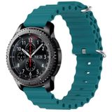 Voor Samsung Gear S3 Frontier 22mm Ocean Style siliconen effen kleur horlogeband