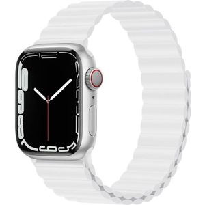 Siliconen magneet horlogeband voor Apple Watch Series 7 45 mm / 6 & SE & 5 & 4 44 mm / 3 & 2 & 1 42 mm