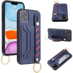 Polsband portemonnee lederen telefooncase voor iPhone 11 pro