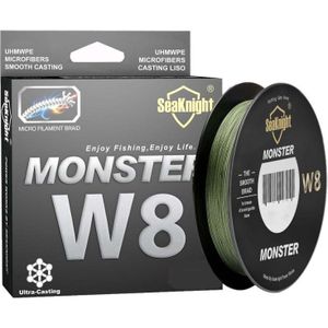 Seaknight Fishing Line PE Line 8 Series 300 Meters Rally Main Line  Line number: 0.8  Color:Dark Green