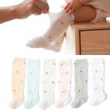 6 Pairs Baby Stockings Anti-Mosquito Thin Cotton Baby Socks  Toyan Socks: S 0-1 Years Old(Blue Ice Cream)
