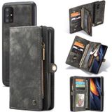 For Galaxy A71 4G CaseMe-008 Detachable Multifunctional Horizontal Flip Leather Case with Card Slot & Holder & Zipper Wallet & Photo Frame(Black)