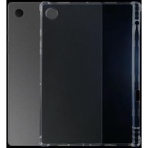 Voor Samsung Galaxy Tab A8 2021 0.75 mm Transparante TPU-tabletcase met pensleuf