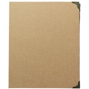 Party Birthday Gift Classmate Album Kraft Paper Cover Photo Album Book  Specification: 10 A4 White Cards + 10 A4 Pockets(Brown Blank)