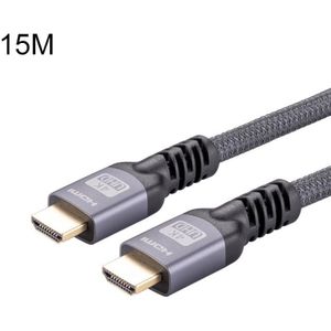 HDMI 2.0 Mannelijk naar HDMI 2.0 Mannelijke 4K ultra-HD gevlochten adapterkabel  kabellengte: 15m