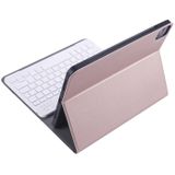 A11B 2020 Ultra-thin ABS Detachable Bluetooth Keyboard Protective Case for iPad Pro 11 inch (2020)  with Pen Slot & Holder (Rose Gold)