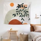 Fabric Tapestry Exaggerated Abstract Style Hanging Background Covering Cloth  Size: 150x100cm(Illustration 01)