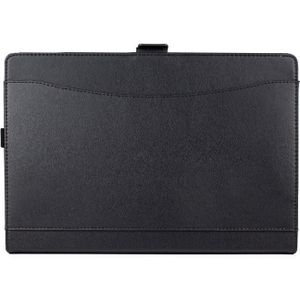 For Microsoft Surface Pro 7 / 7+ Microfiber Lambskin Texture Magnetic Horizontal Flip Leather Case with Pen Slot & Holder (Black)