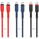 hoco X59 Victory 60W USB-C / Type-C naar USB-C / Type-C oplaadgegevenstabel  lengte: 2m