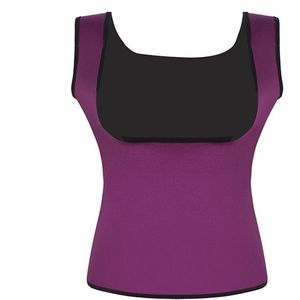3 PCS Neoprene Sweat Sauna Hot Body Shapers Vest Waist Trainer Slimming Vest Shapewear Weight Loss Waist Shaper Corset  Size:3XL(Purple)