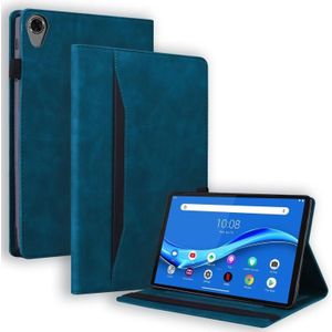 For Lenovo Tab M8 FHD TB-8505F / TB-8705X 8.0 inch Business Shockproof Horizontal Flip Leather Case with Holder & Card Slots & Photo Frame & Pen Slot(Blue)