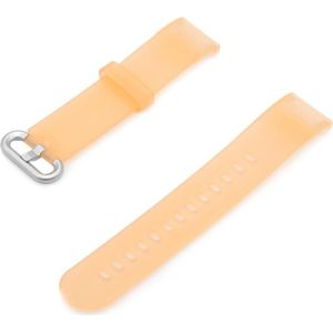 For Xiaomi Redmi Watch Translucent Silicone Replacement Strap Watchband(Orange)