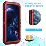 For iPhone 11 Pro Dustproof Shockproof Waterproof Silicone + Metal Protective Case(Red)