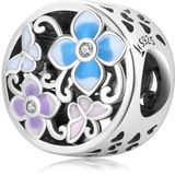 S925 Sterling zilveren bloem vlinder kralen DIY armband ketting accessoires