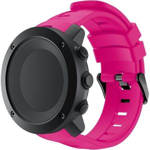 Smart Watch Silicone Wrist Strap Watchband for Suunto Ambit3 Vertical(Rose Red)