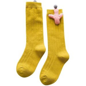 Baby Cartoon Anti-Slip Knitted Long Socks Knee Socks  Size:M(Ginger)
