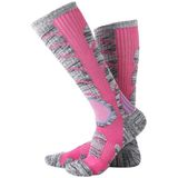 Outdoor Cycling Socks Compression Sports Football Ski Running Soft Knee-High Sports Socks  Size:M ( 35-39?(Pink)