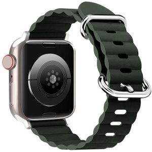 Ocean Style lederen horlogeband voor Apple Watch Series 8 & 7 41 mm / SE 2 & 6 & SE & 5 & 4 40 mm / 3 & 2 & 1 38 mm