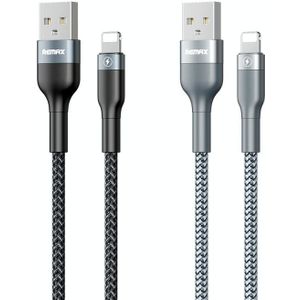REMAX RC-064i Sury 2 Series 1m 2.4A USB to 8 Pin Data Cable(Grey)