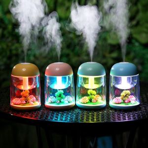 Imycoo WT602 2W Portable Mini Micro Landscape Design USB Charge Aromatherapy Air Humidifier with LED Colorful Light  Water Tank Capacity: 180ml  DC 5V(Green)