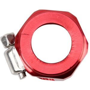 AN10 Car Performance Aluminum Accessories Adapter Nitrite Hose Finisher Adapter Nylon Braided Hose Clamp Red Finish  Random Color Delivery
