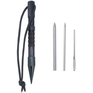 Umbrella Rope Needle Marlin Spike Bracelet DIY Weaving Tool  Specification: 4 PCS / Set Black