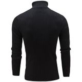 Herensweater met hoge kraag en lange mouwen  casual kleding  gebreide kleding  maat: M