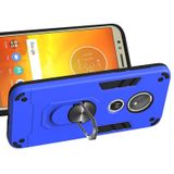For Motorola Moto E5(EU Version) / G6 Play 2 in 1 Armour Series PC + TPU Protective Case with Ring Holder(Dark Blue)